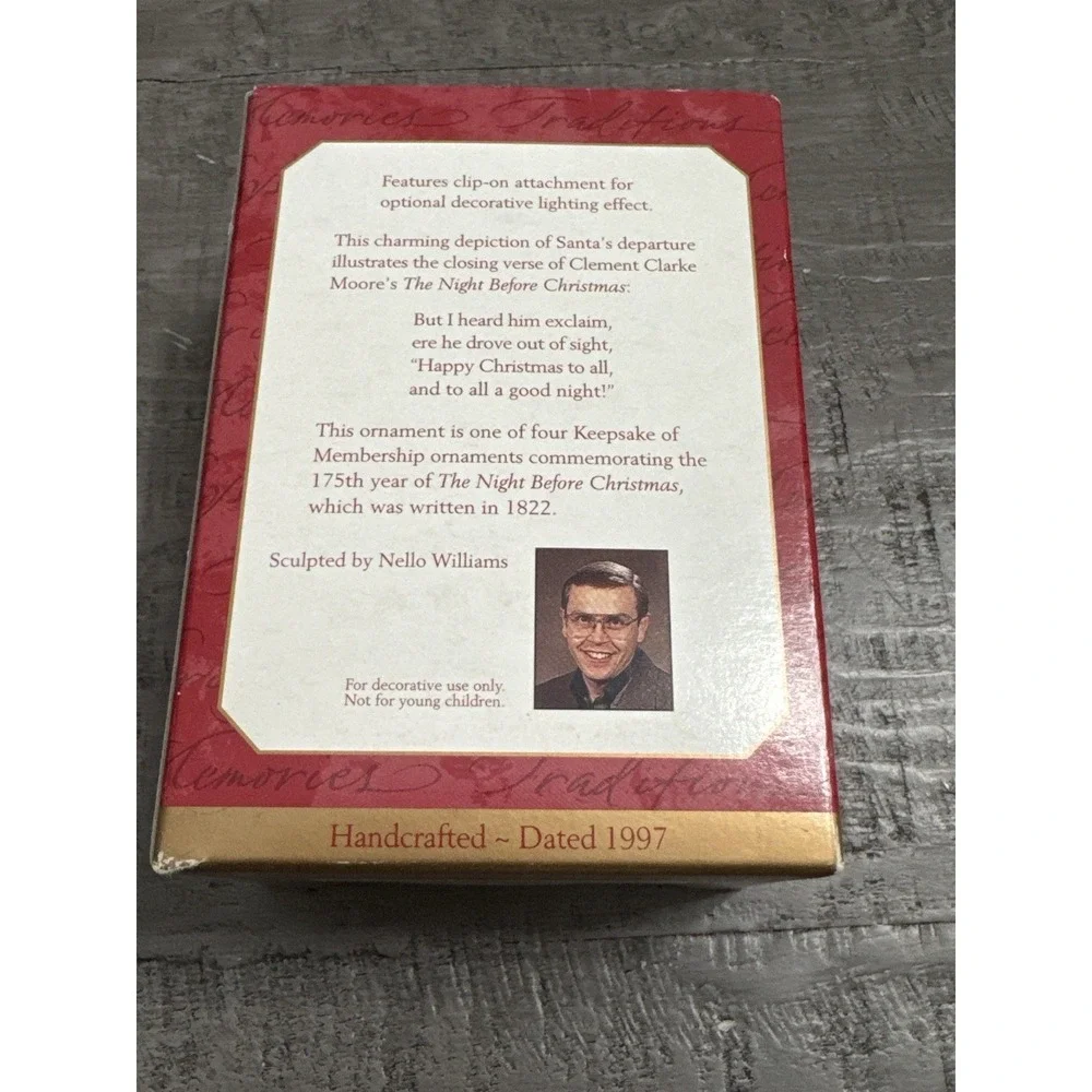 VTG Hallmark Keepsake Ornament Collector's Club 